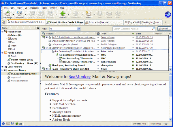 Seamonkey email client
